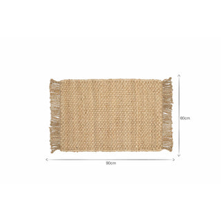 Nkuku Tunda Jute & Cotton Doormat – Natural