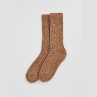 Pairs Alpaca Bed Socks Gift Set – 3 Pairs in Pink, Grey & Beige