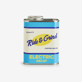 Electric Decaf Colombian Whole Coffee Beans Tin 250g – Ride & Grind