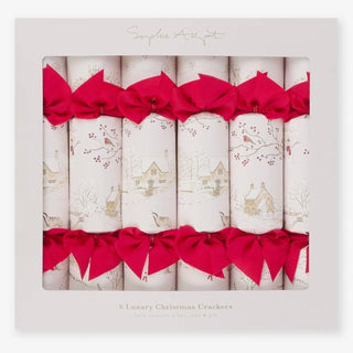 Sophie Allport Snowy Village Christmas Crackers – Set of 6
