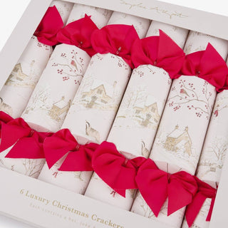 Sophie Allport Snowy Village Christmas Crackers – Set of 6
