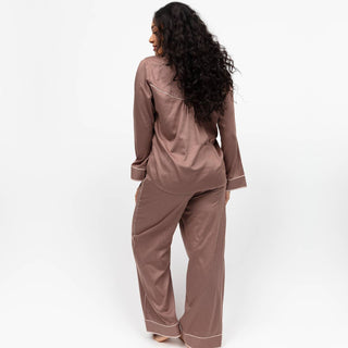 Cyberjammies Fulham Mocha Pyjama Set – Long Sleeve