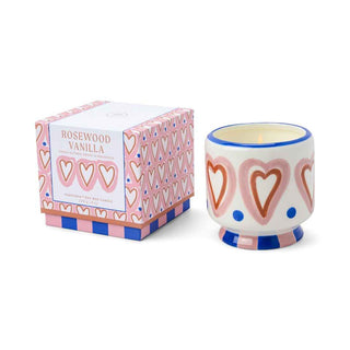 A Dopo Hearts ceramic candle - Pangolins