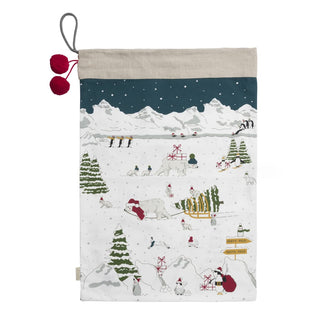 Sophie Allport Snow Season Christmas Sack – Eco-Friendly Cotton Gift Bag