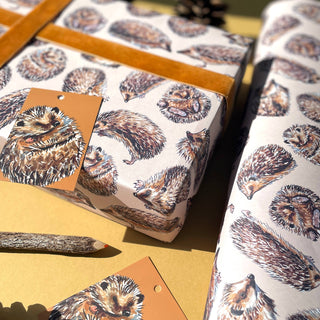 Hedgehog wrapping paper Sheets