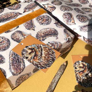 Hedgehog wrapping paper Sheets