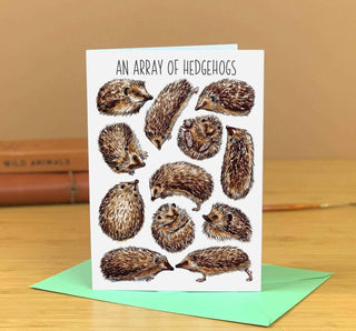 An Array of Hedgehogs Art Blank Greeting Card - Pangolins
