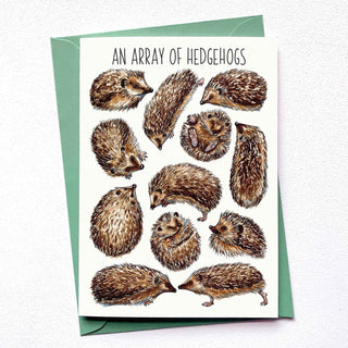 An Array of Hedgehogs Art Blank Greeting Card - Pangolins