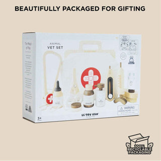 Animal Care Set — Wooden Veterinary Pretend Play Kit - Pangolins