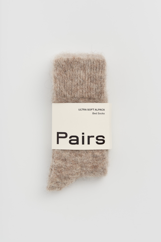 Hare Grey Ultra Soft Alpaca Bed Socks