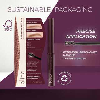 Blinc Vegan Eyebrow Mousse – Waterproof, Long-Wear Brow Gel with Tint