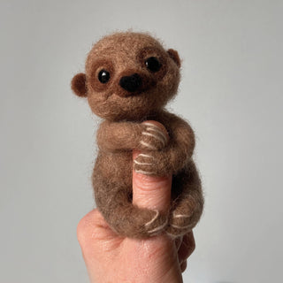Berlin & Bath Sloth Needle Felting Kit for Beginners – Natural Wool Craft Kit for Adults & Teens