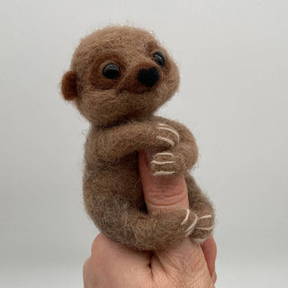 Berlin & Bath Sloth Needle Felting Kit for Beginners – Natural Wool Craft Kit for Adults & Teens