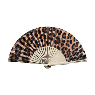 Leopard Print Statement Hand Fan – Sustainable Style with Attitude