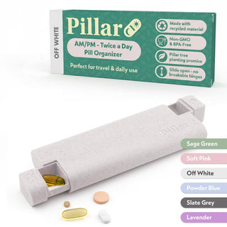 Sequence Pillar AM/PM Weekly Pill Organiser – 7-Day Pill Box