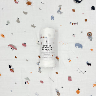 Baby Bamboo Swaddle Blanket - Pangolins