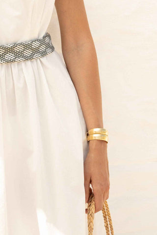 Baie Bangle Petite - Adjustable Cuff - Pangolins