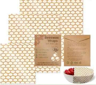 Reusable Beeswax Food Wraps – Organic Cotton Plastic-Free Food Wrap