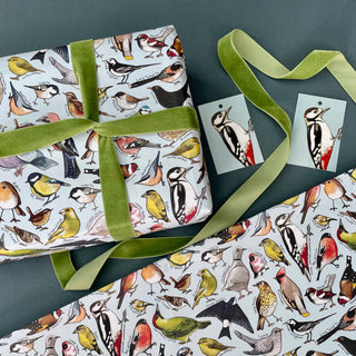 Garden Birds of Britain wrapping paper Sheets