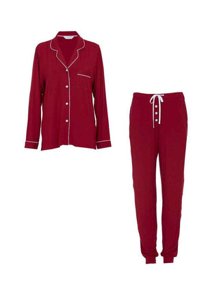 Blaze Red Jersey Revere Pyjama Set - Pangolins