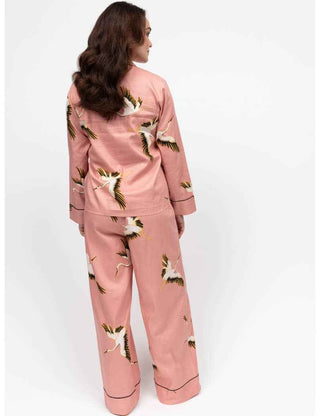 Bonnie Crane Print Pyjama Set - Pangolins
