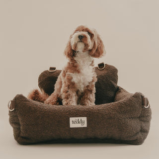 By Teddy Bouclé Dog Car Seat, Travel Bed & Carry Bag