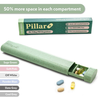 Pillar Plus - XL 7-Day Pill Organiser -Eco-Friendly Material
