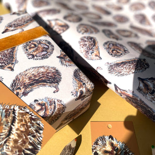 Hedgehog wrapping paper Sheets