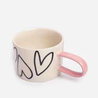 Caroline Gardner mono hearts mug - Pangolins