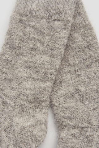 Correct Grey Ultra Soft Alpaca Bed Socks - Pangolins