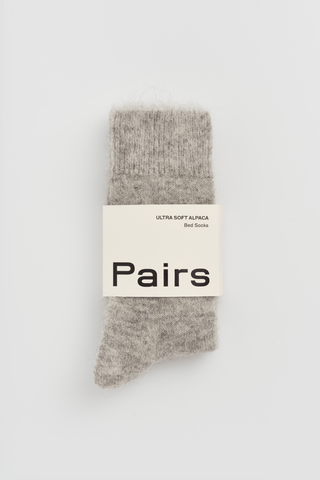Correct Grey Ultra Soft Alpaca Bed Socks - Pangolins