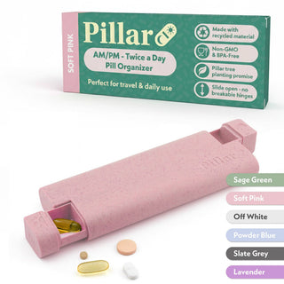 Sequence Pillar AM/PM Weekly Pill Organiser – 7-Day Pill Box