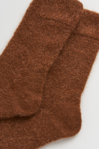 Chestnut Brown Ultra Soft Alpaca Socks