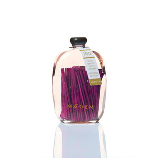 Maegen Long Matches in Pink Glass Bottle | 100 Luxury Safety Matches