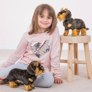 Wire-Haired Dachshund Soft Toy – Recycled Plush Dog | Hermann Teddy Collection