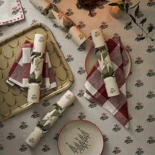 Sophie Allport Mistletoe Christmas Crackers – Set of Six (Eco Table Décor)