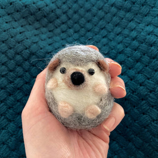 Bergin & Bath Hedgehog Needle Felting Kit for Beginners – Adult & Teen Craft Kit