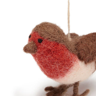Felt Robin Bauble – Sustainable Handmade Christmas Decoration