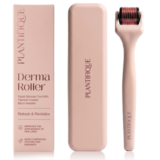 Plantifique 0.25mm Derma Roller | 540 Titanium Microneedles for Face, Hair & Scalp