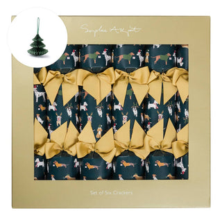 Sophie Allport Festive Dogs Christmas Crackers – Set of Six (Plastic-Free & Sustainable)
