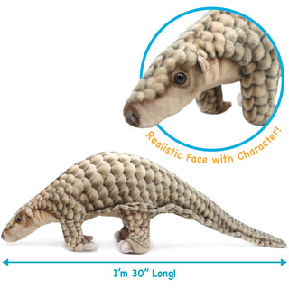 Large Plush Pangolin Soft Toy Gift | 30 Inch Stuffed Animal Plush