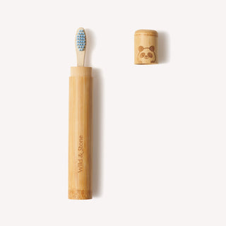 Children’s Bamboo Toothbrush Travel Holder – Panda Design