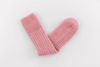 Ultra Soft Pink Alpaca Bed Socks: Small (UK 4-7)