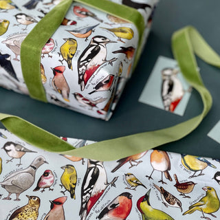 Garden Birds of Britain wrapping paper Sheets