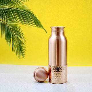 Handcrafted Copper Water Bottle – 700ml
