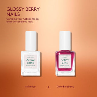 Manucurist Ready, Set, Shine! Active™ Mini Nail Polish Duo Gift Set – Shine Icy & Glow Blueberry