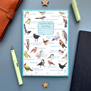 Garden Birds Wildlife spotting notepad