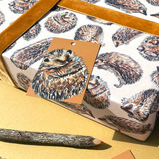 Hedgehog wrapping paper Sheets