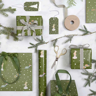 Festive Forest Gift Bag - Pangolins