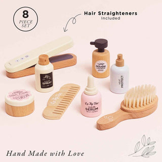 Hair Straighteners & Accessories Set — Pretend Play Salon Kit - Pangolins